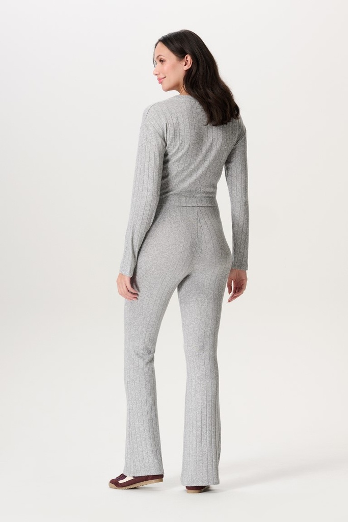 Voedingsshirt Lejre met lange mouwen – geribde stretchtop