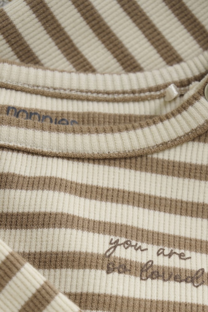 T-shirt Seguin – gestreept biokatoen met lange mouwen