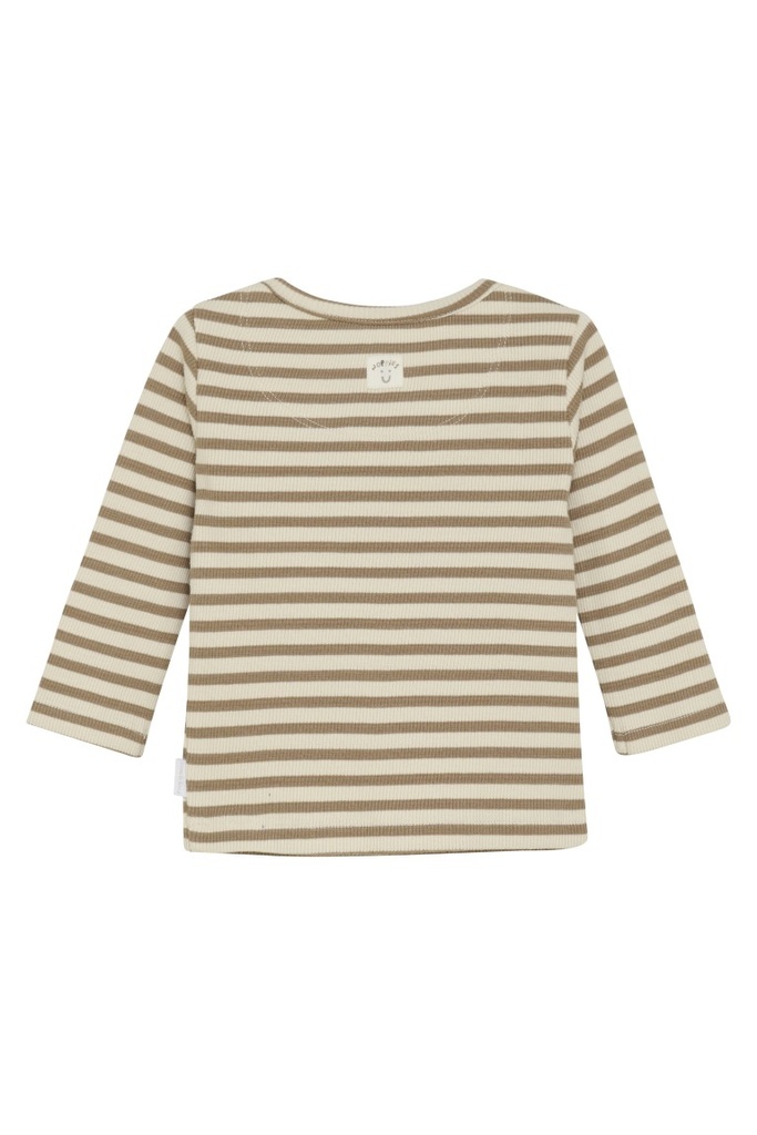 T-shirt Seguin – gestreept biokatoen met lange mouwen