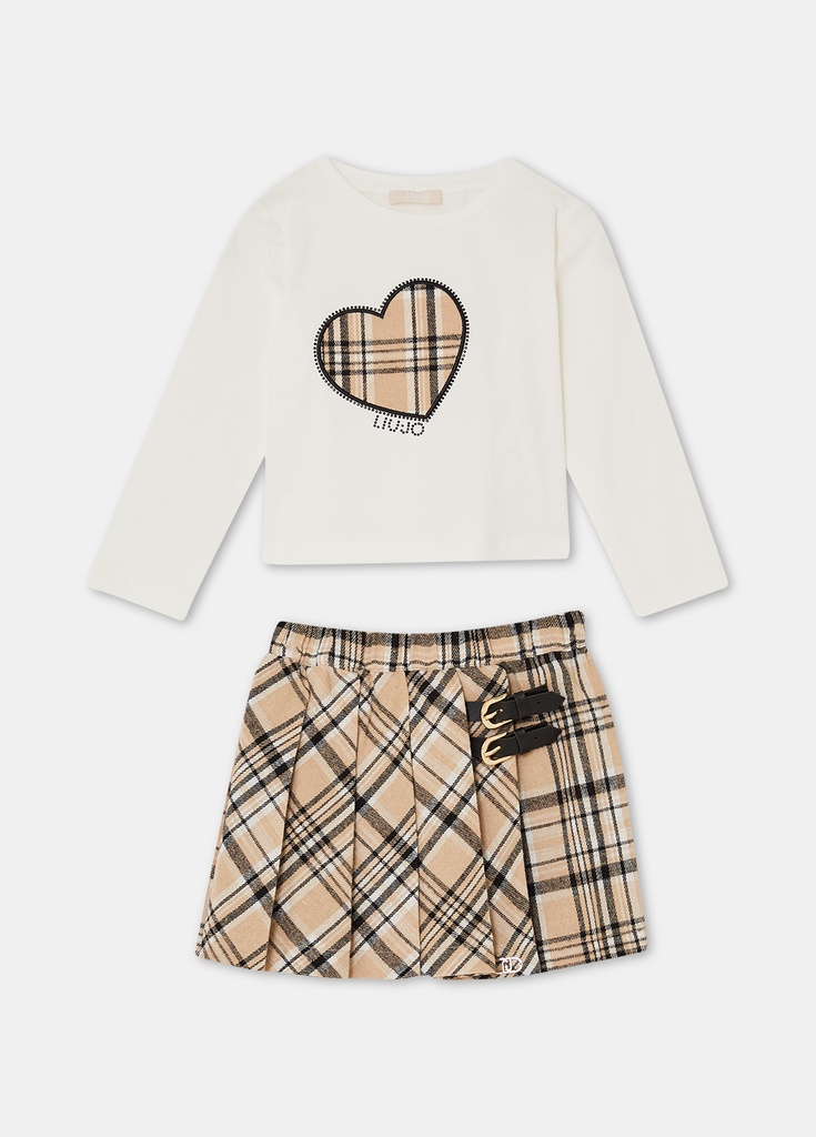 Set van t-shirt en rok