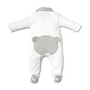 Babypakje teddybear head on back