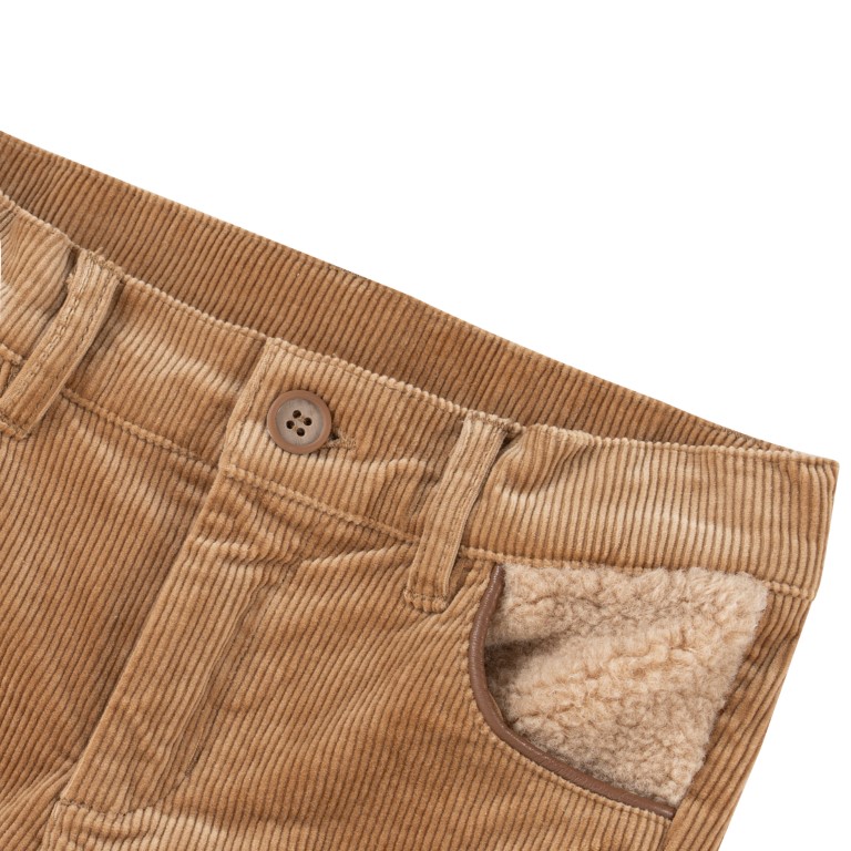 Broek rib teddy