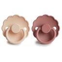Fopspeen latex daisy (0-6maand, 2 stuks)