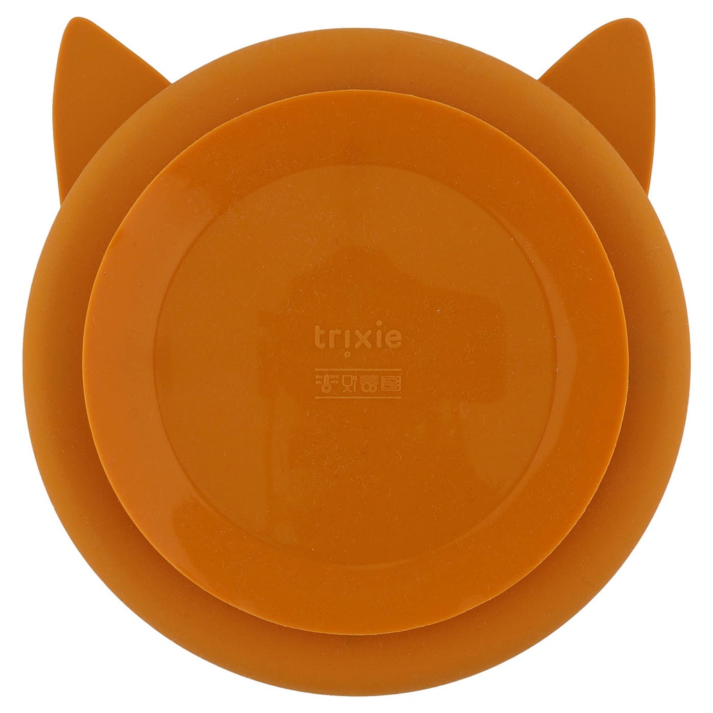 Bord silicone met vakjes en zuignap