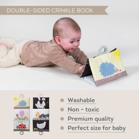 Tummy-time sensory boek
