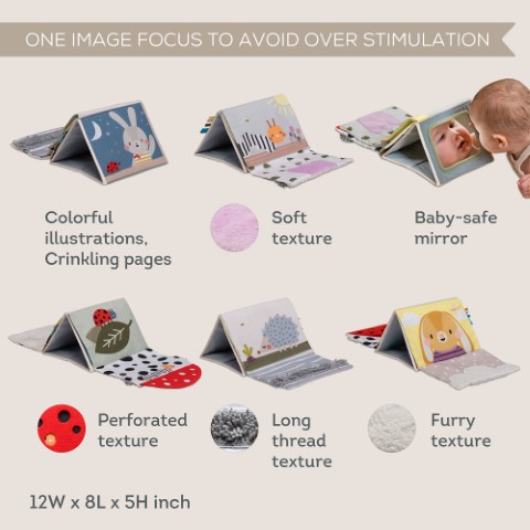Tummy-time sensory boek