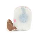 Knuffel amuseables toastie pink and white marshmallows