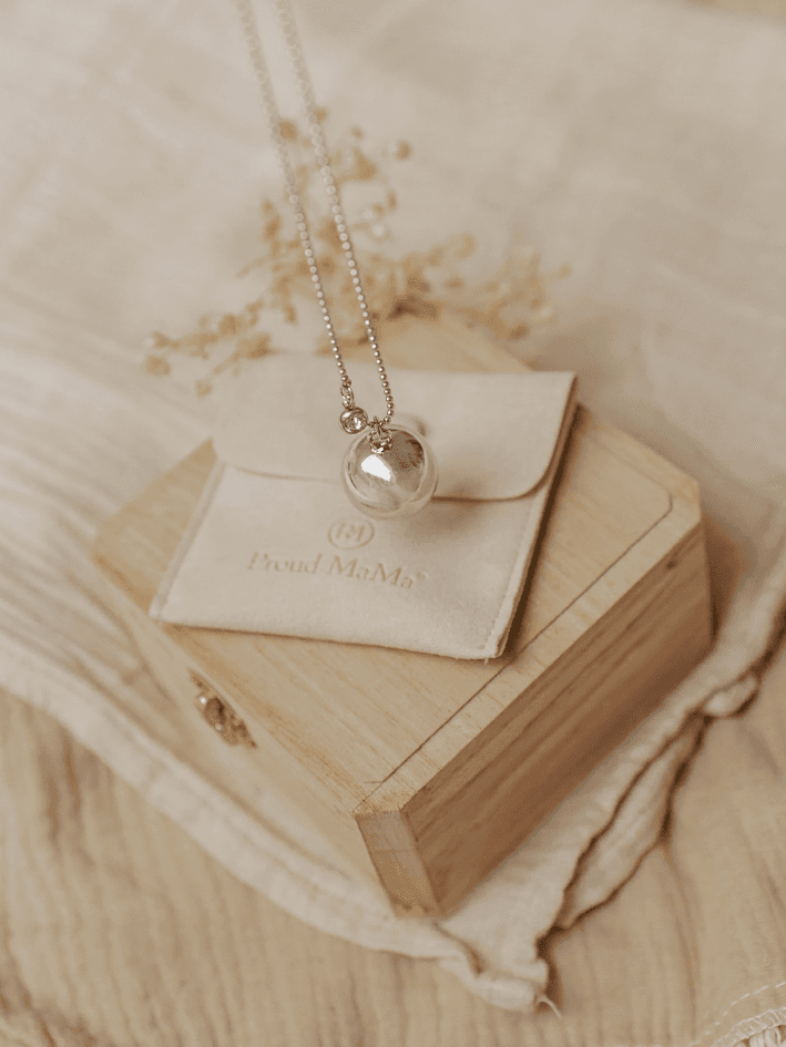 Bola zwangerschapsketting Chloé rond met hanger