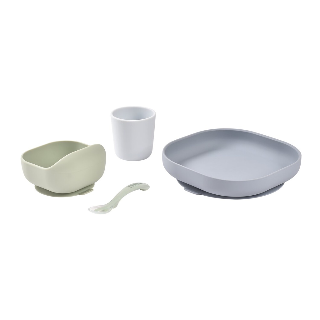 Eetset (4 stuks, silicone)