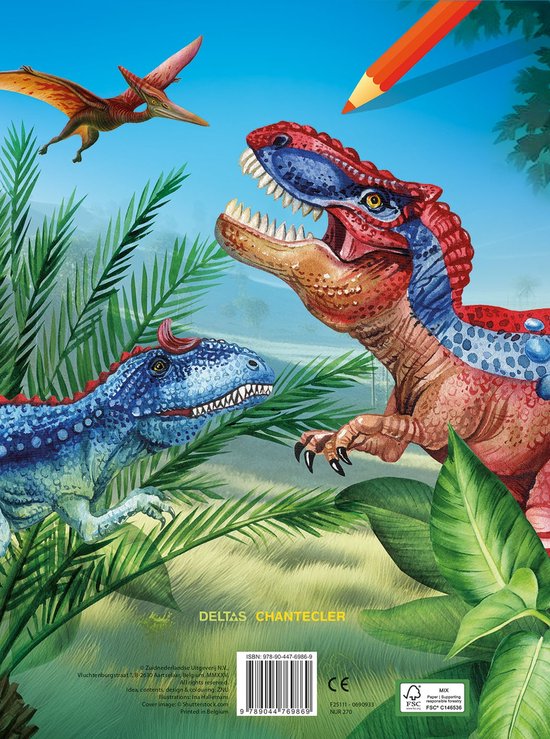 Dino color kleurblok