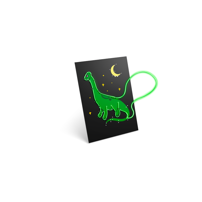 Kit voor lightgevende wanddecoratie Kidyneon