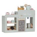 Houten koffiehoek