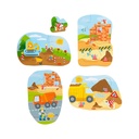 4 eerste puzzels - bouwplaats