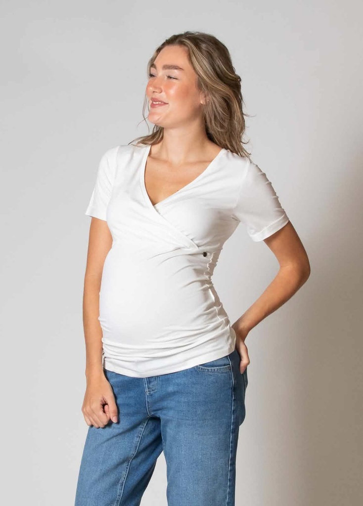 Borstvoedingsshirt met korte mouwen
