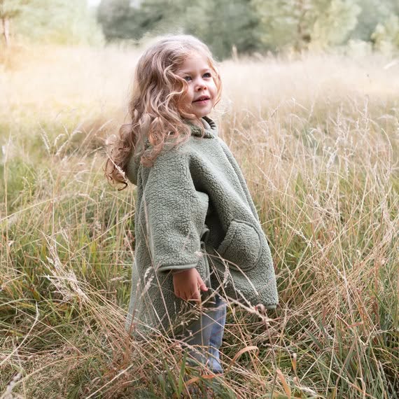 Poncho teddy buitenkant + jersey