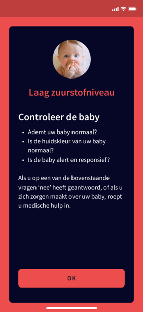 Babyfoon met live gezondheidsmetingen - Dream sock