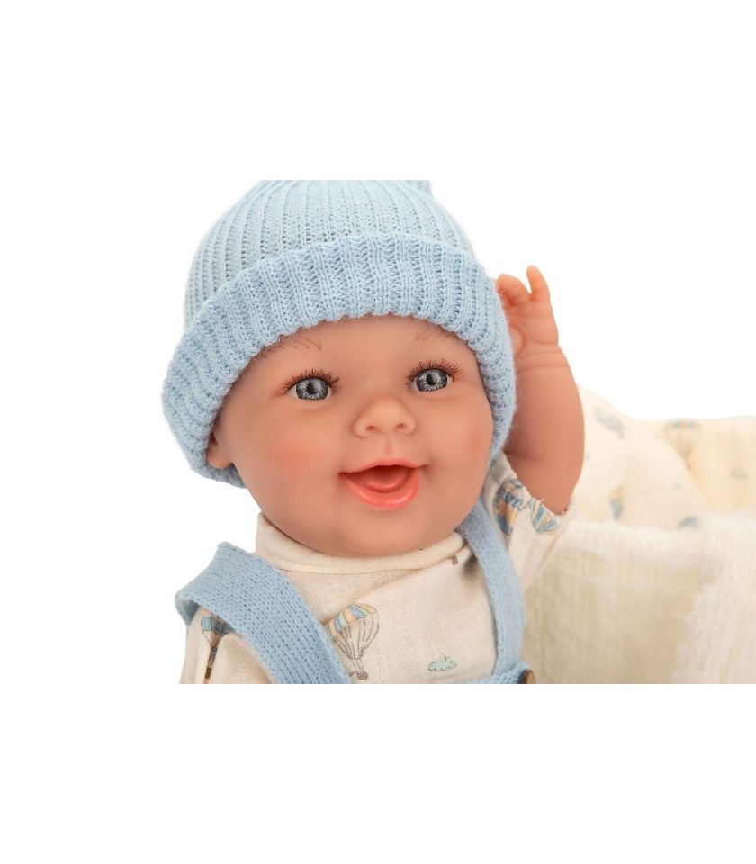 Pop Gadi jongen 33 cm met wiegje