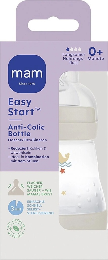 Zuigfles easy start anti-koliek 0m+ 160ml