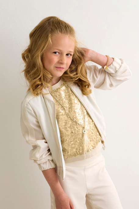T-shirt met pailletten