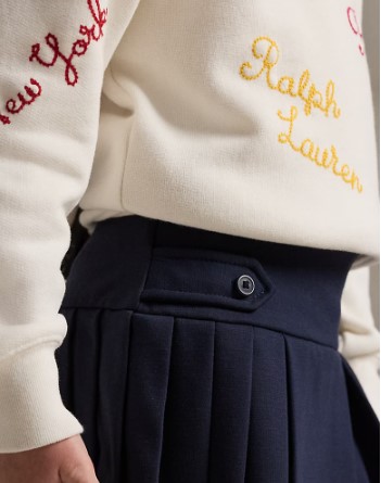 Skort geplooide ponté (2j-7j)