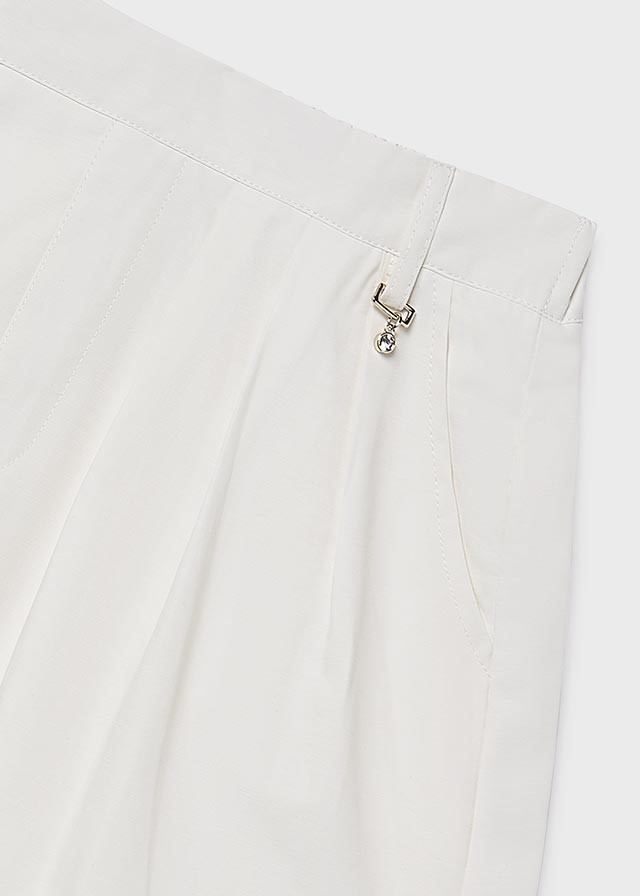 Skort van gabardine