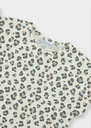 Cropped t-shirt met luipaardprint