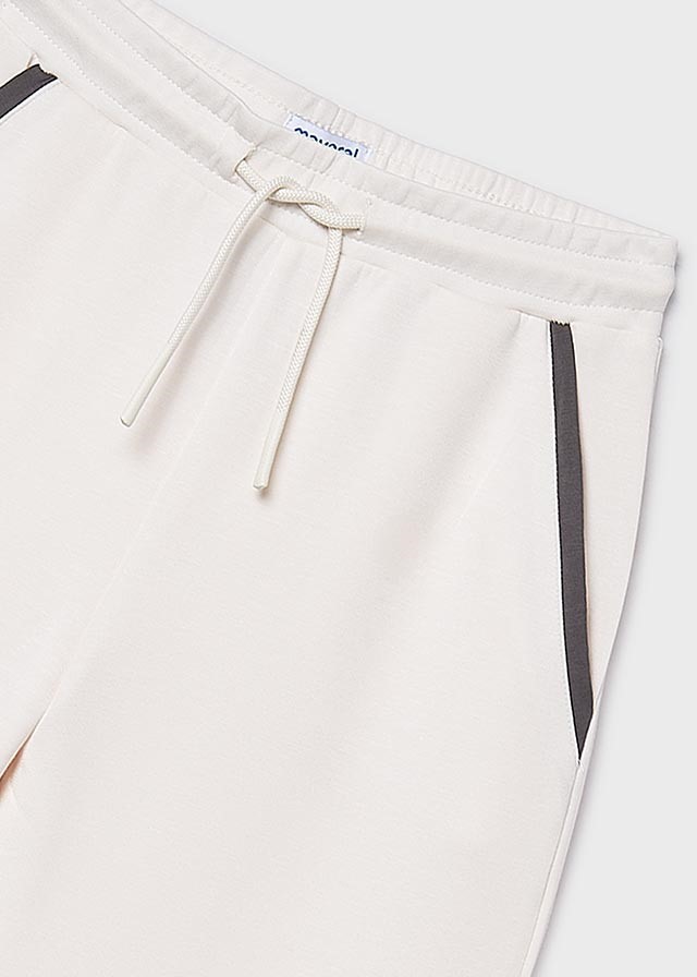 Joggingbroek - wide leg met contrasterende details