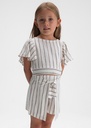 Skort gestreept set