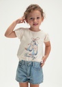 T-shirt met korte mouwen "howdy"