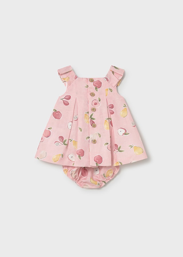 Linnen jurk met bloomer
