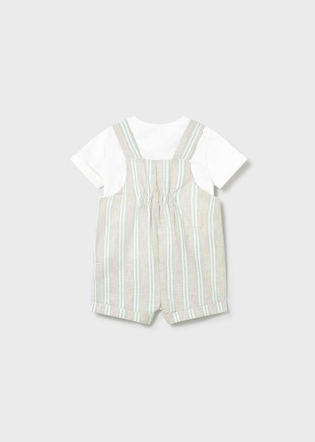 Babyset 2-delig met t-shirt en korte tuinbroek