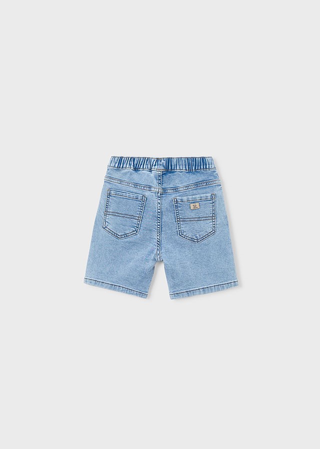 Bermuda zachte denim jogger