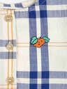 Jurk korte mouw woven fun tartan