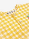 Bloes vichy woven pixel aardbei