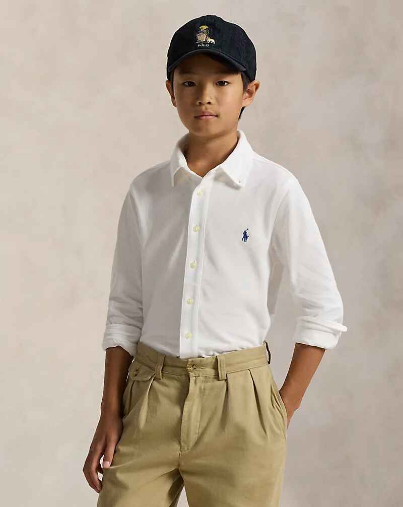 Hemd vederlicht katoenen mesh (8j-18j)