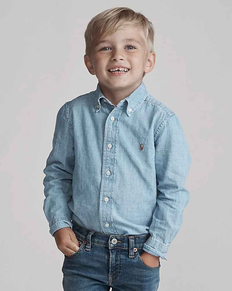 Hemd katoenen chambray (2j-7j)
