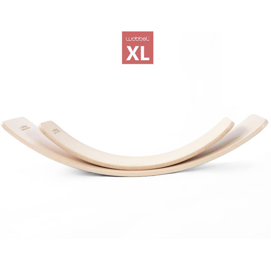 Balance board XL (clear lacquered with felt)