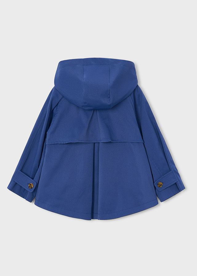 Jas - trenchcoat met kap en knopen