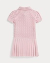 Gebreide polo-jurk met minikabels (3m-24m)
