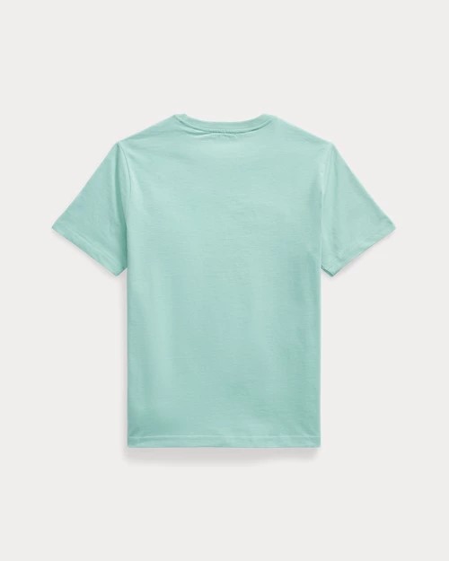 T-shirt met ronde hals - katoenen jersey (8j-16j)