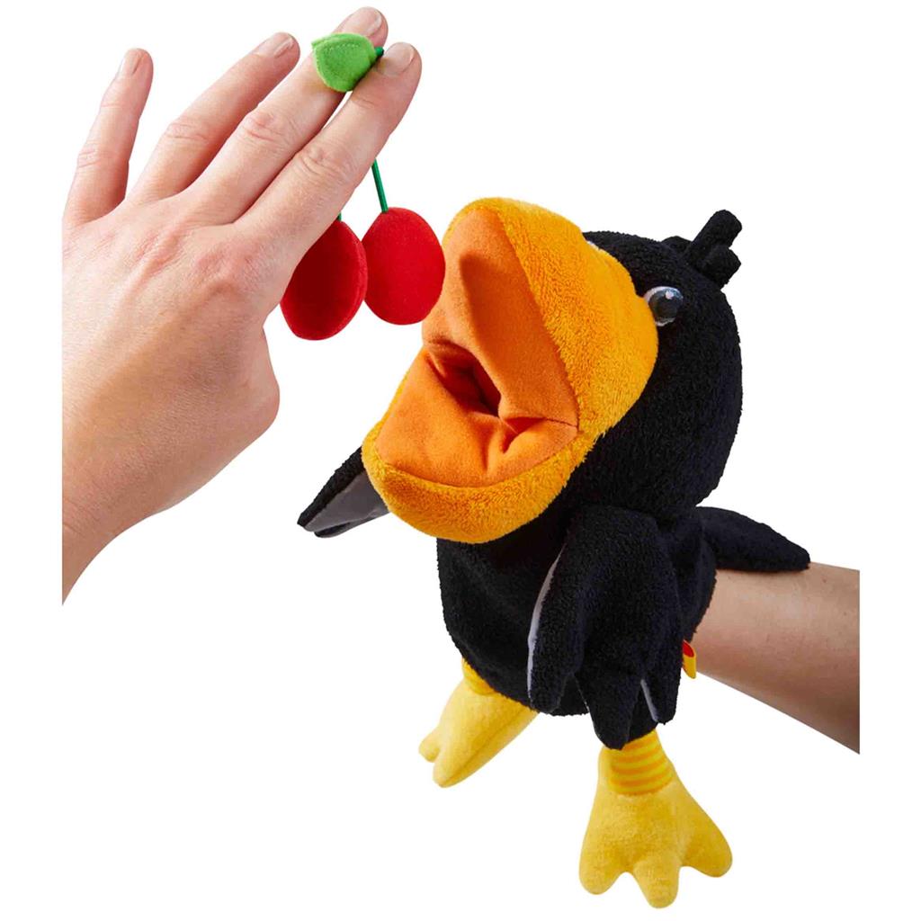 Hand puppet raven Theo