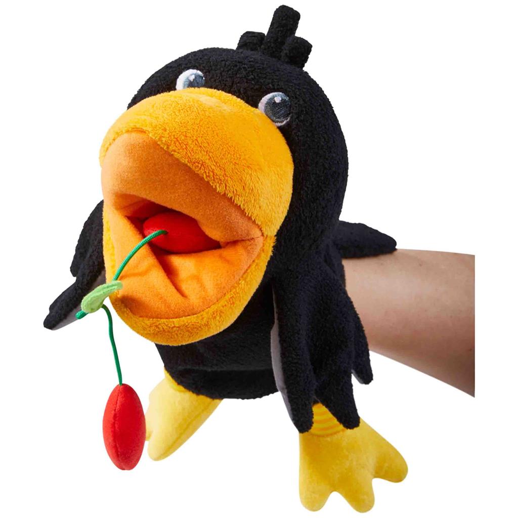 Hand puppet raven Theo