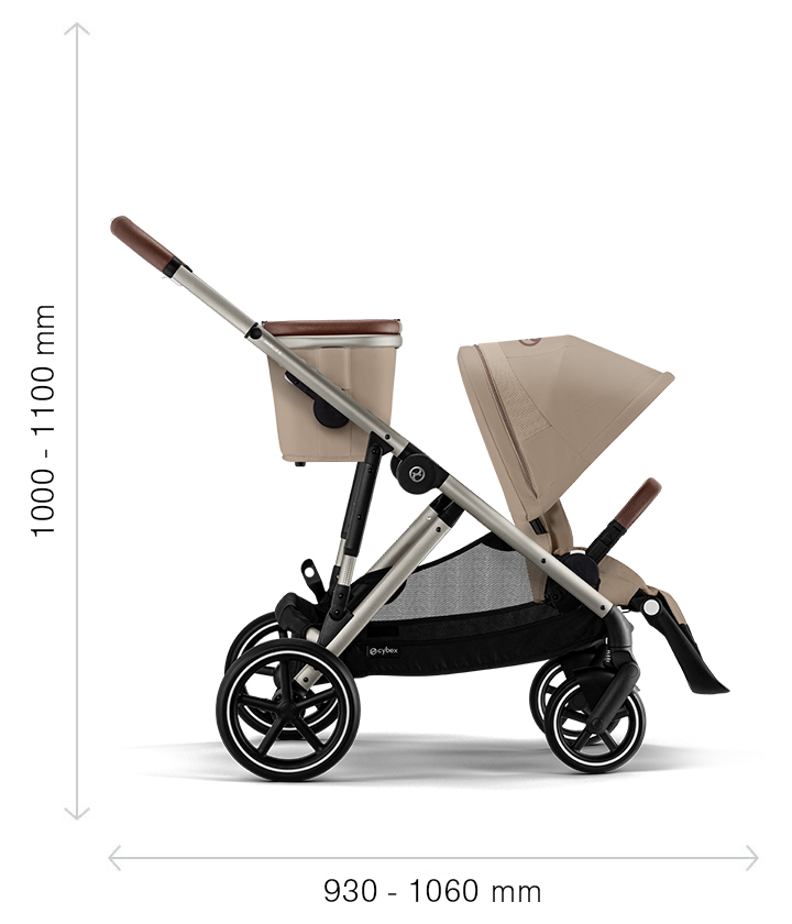 Kinderwagen Gazelle S (zilver frame)