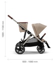 Kinderwagen Gazelle S (zilver frame)