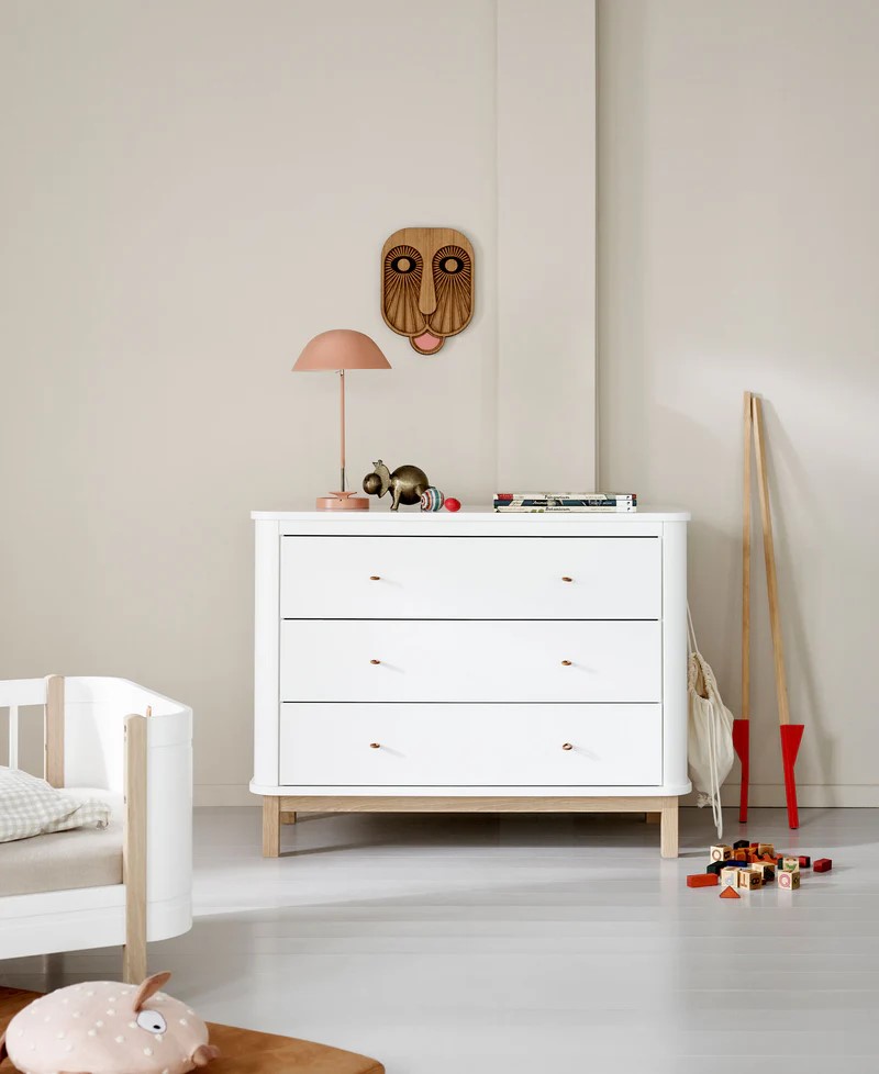 Commode met 3 laden Wood