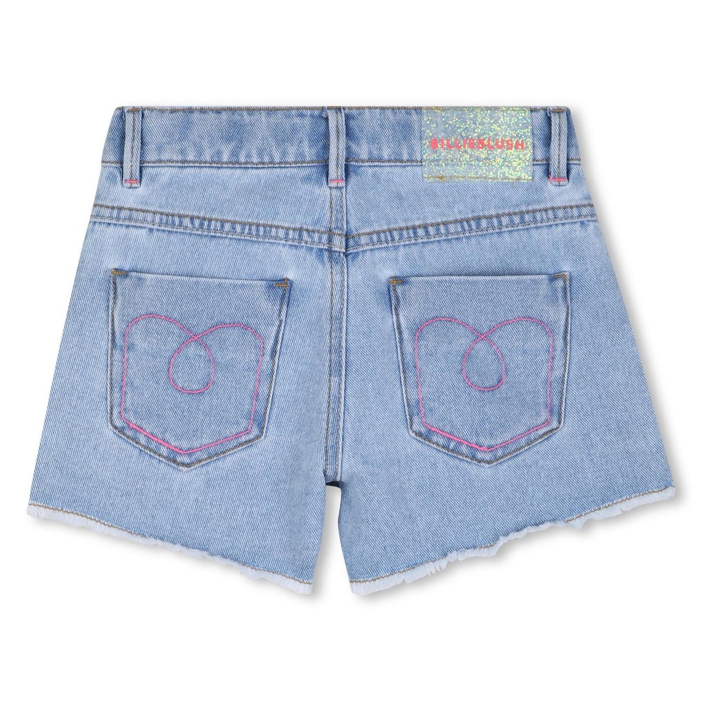 Short denim studs funlook