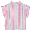 Blouse katoen streep glitterruffles