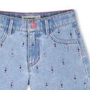 Short denim studs funlook
