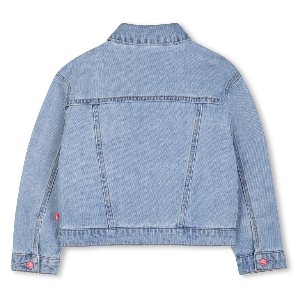 Jeansvest denim studs sparklelook