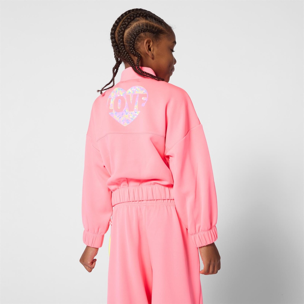 Vest terry zip glitterback
